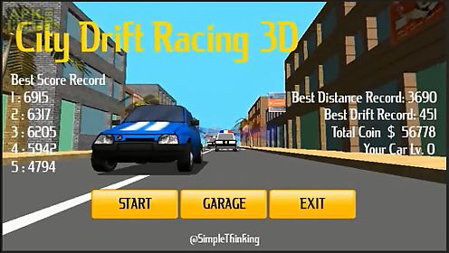 city drift racing 3d