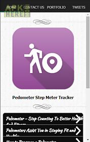 pedometer step meter tracker