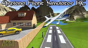 Airplane flight simulator rc