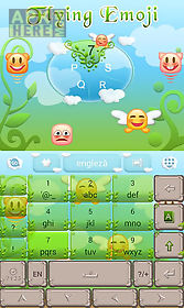 flying emoji go keyboard theme