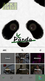 panda emoji ikeyboard theme