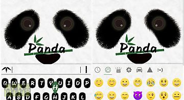 Panda emoji ikeyboard theme