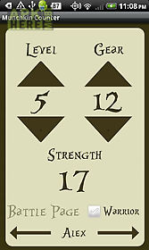 rpg card game level counter