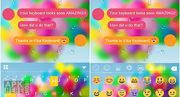 Color bubble emoji ikeyboard