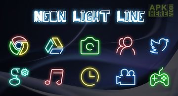 Neon light line-solo theme