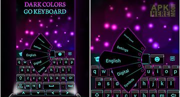 Dark colors go keyboard theme