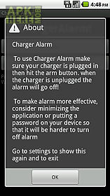 charger alarm