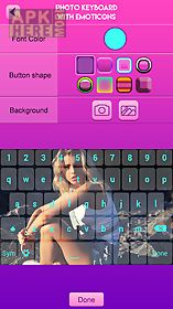 photo keyboard with emoticons