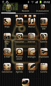 my gold theme go launcher ex