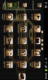 my gold theme go launcher ex