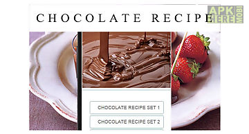 Chocolate recipes food