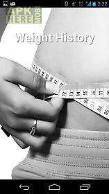 weight history (diet calendar)