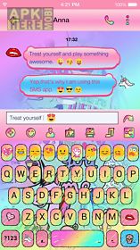 pop art emoji keyboard theme