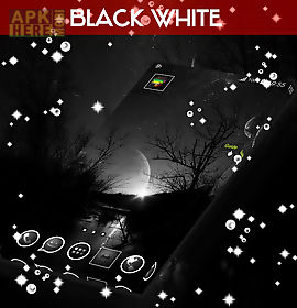 black&white go launcher theme