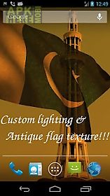 3d pakistan flag lwp live wallpaper