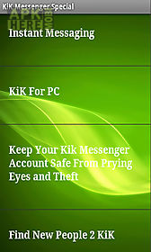 kik messenger special
