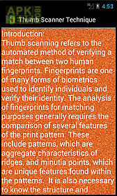 thumb scanner technique