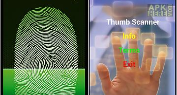Thumb scanner technique