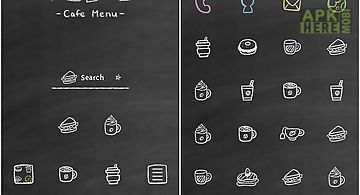 Cafe menu board dodol theme