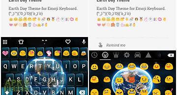 Earth day emoji keyboard theme