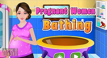 Pregnant bathing - girls games