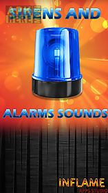 sirens and alarms sounds
