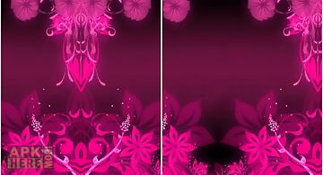 Go launcher theme pink flowers