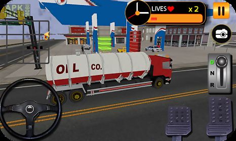 real oiltanker transport truck