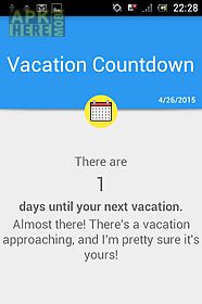 vacation countdown
