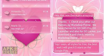 Romantic theme go sms pro