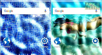 Underwater phone screen effect
