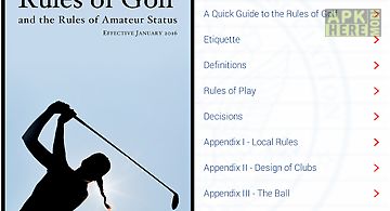 The rules of golf
