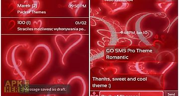 Theme romantic for go sms pro