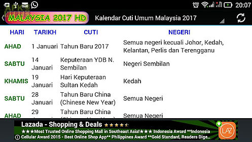 kalendar 2017 - malaysia (hd)