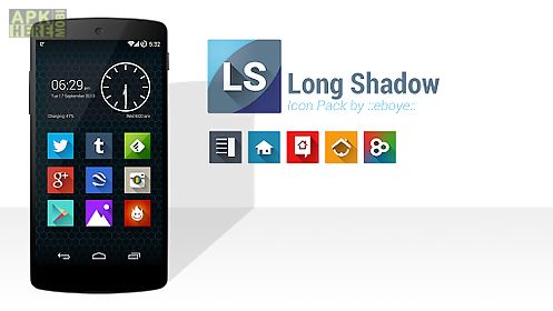 long shadow icon pack
