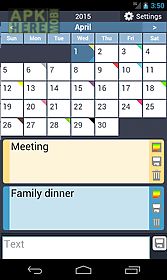 calendar with colors