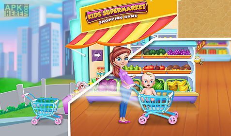 kids supermarket shopping game