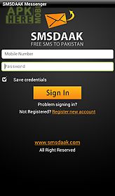 smsdaak. free sms to pakistan.