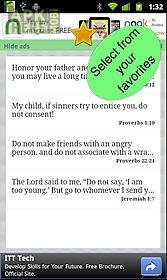 youth bible verses & widget