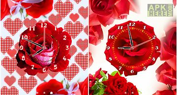 Rose flower clock