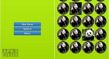 Panda bear memory game