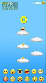 emoji sliding: jumping down