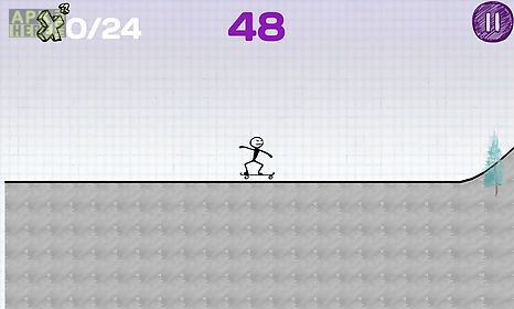 skateboarding stickman