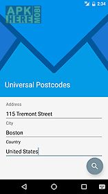 universal postcodes