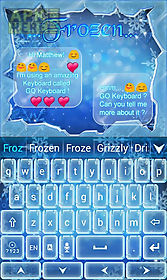 frozen go keyboard theme