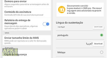 Go sms pro portuguese language
