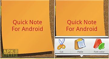 Quick note sticky note widget