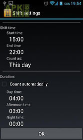shift schedule + alarm clock