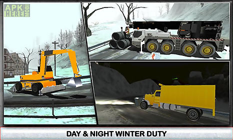 winter snow plow truck driver
