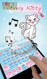 lovely kitty go keyboard theme